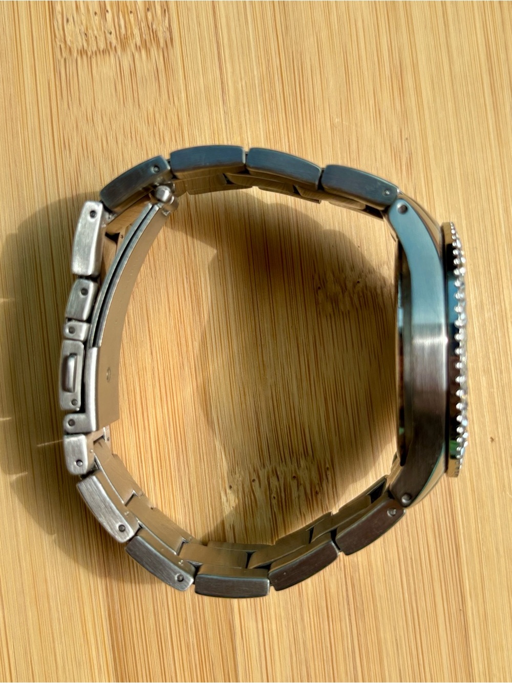 Fossil Silver Tone Multi-Function Stainless Steel Watch Crystal Baguette 38mm - Picture 14 of 15